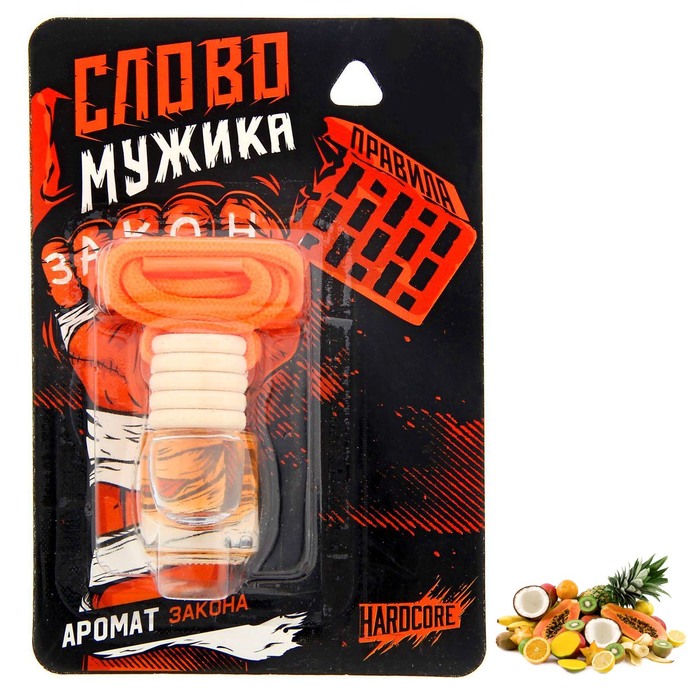 Ароматизатор подвесной в авто "Слово мужика"