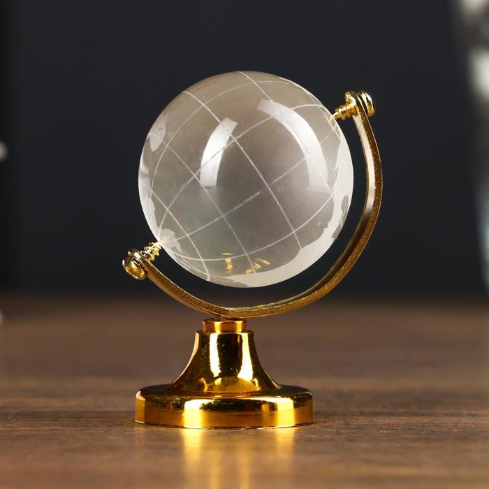 Сувенир стекло Глобус d=4 см сувенир глобус 4×4×6 см на подставке с кристаллами