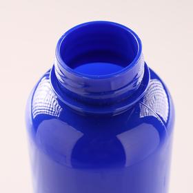 Бутылка для воды 650 мл, спортивная, туристическая, с карабином, 7х22 см, синяя от Сима-ленд