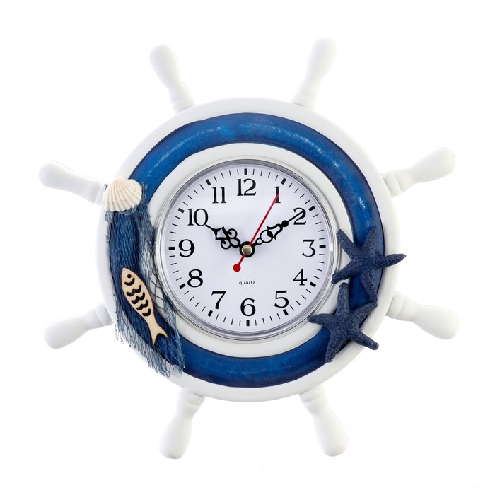 Часы настенные, серия: Море, Клевант, дискретный ход, d-26 см