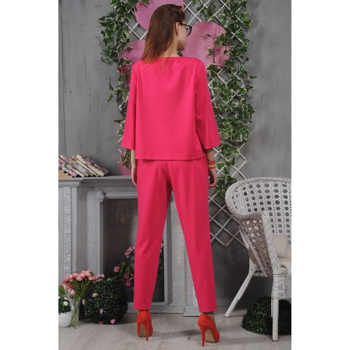 Блуза 4849, размер 46, рост 164 см, цвет малиновый