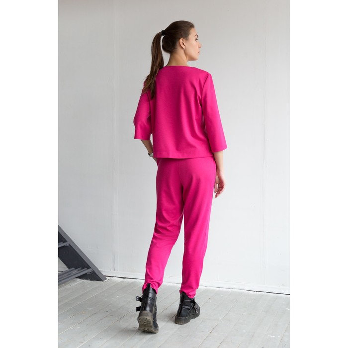 Брюки 4851, размер 44, рост 164 см, цвет малиновый