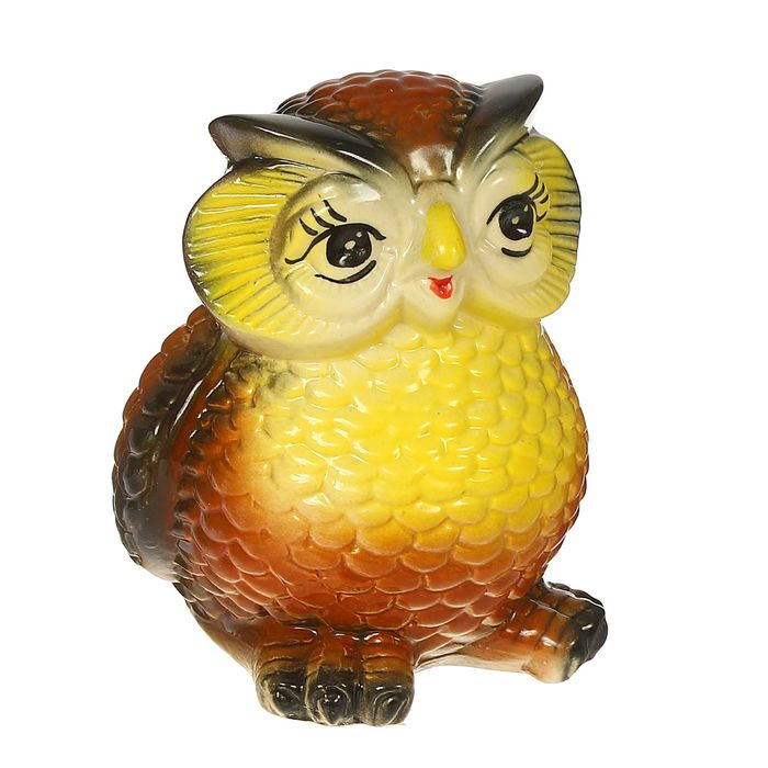 Копилка "Умная сова" глянец, микс