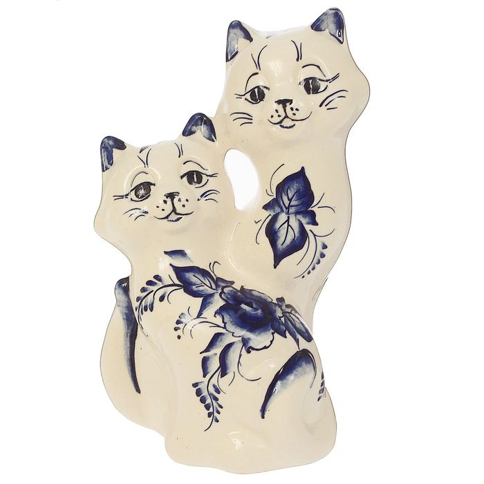 Копилка "Сиамы", гжель