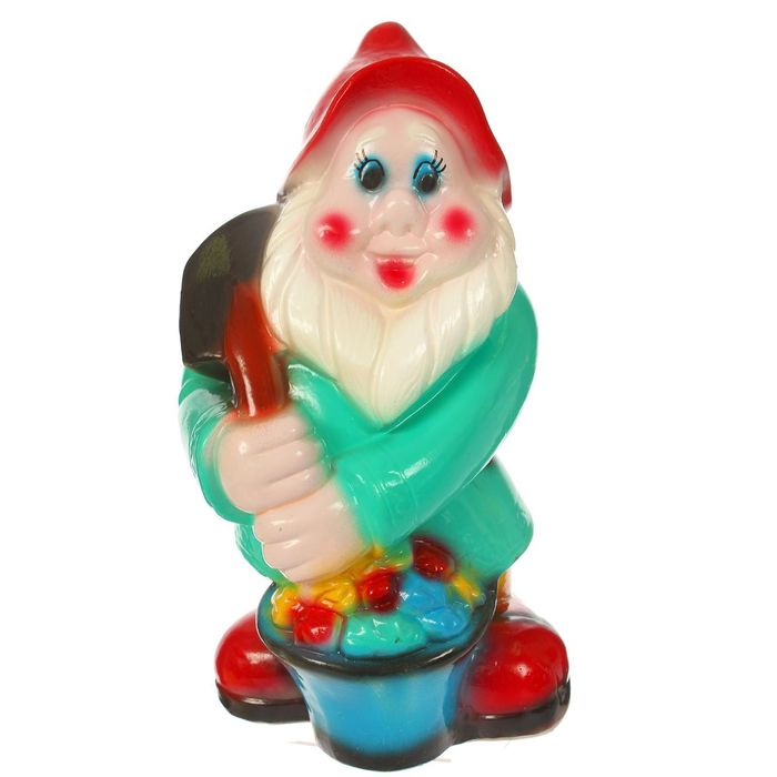 Садовая фигура "Гном с лопатой"