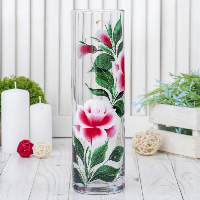 Ваза Flora "Розы", прямая