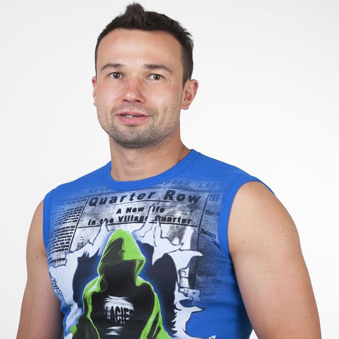 Майка мужская арт.0351, цвет василёк, р-р L