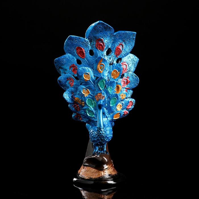 Статуэтка "Павлин с поднятым хвостом" микс