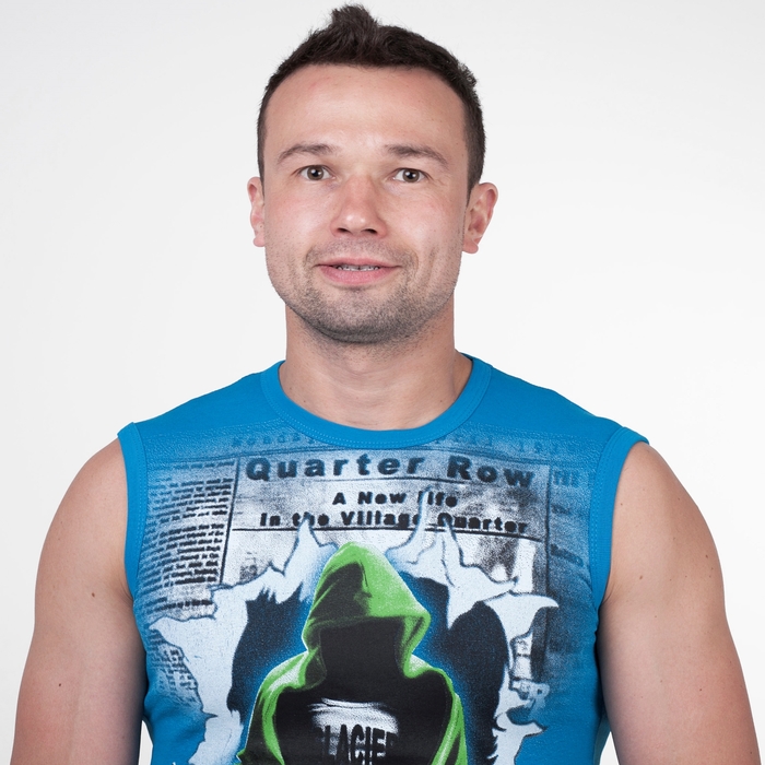 Майка мужская арт.0351, цвет бирюзовый, р-р 2XL