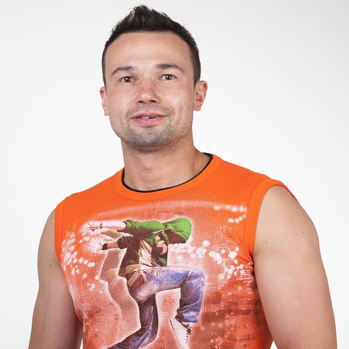 Майка мужская арт.0350, цвет оранжевый, р-р L