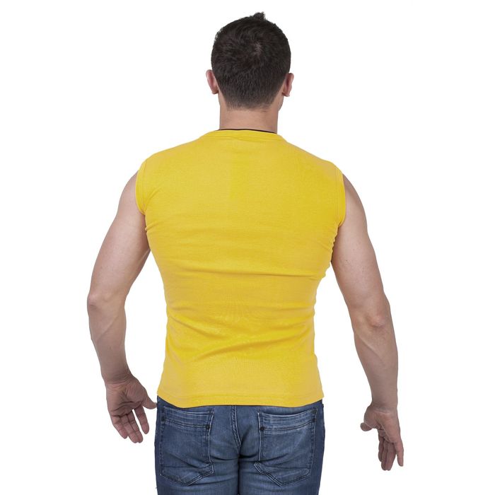 Майка мужская арт.0350, цвет жёлтый, р-р XL