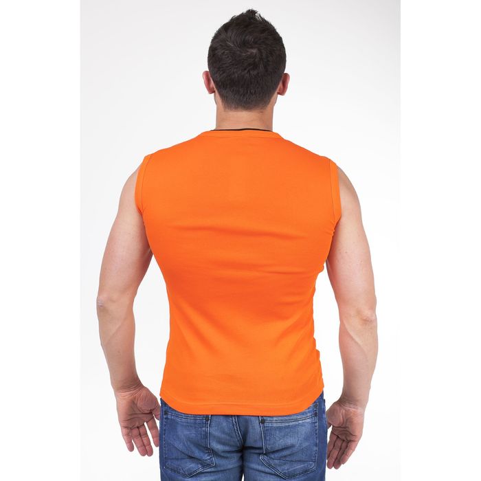 Майка мужская арт.0350, цвет оранжевый, р-р 2XL