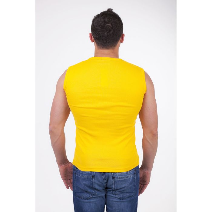 Майка мужская арт.0351, цвет жёлтый, р-р 2XL