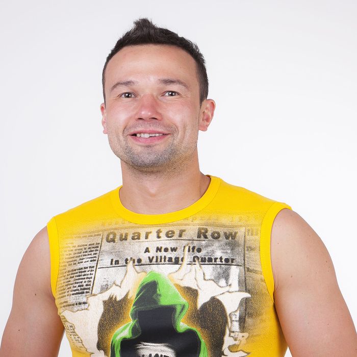 Майка мужская арт.0351, цвет жёлтый, р-р 2XL