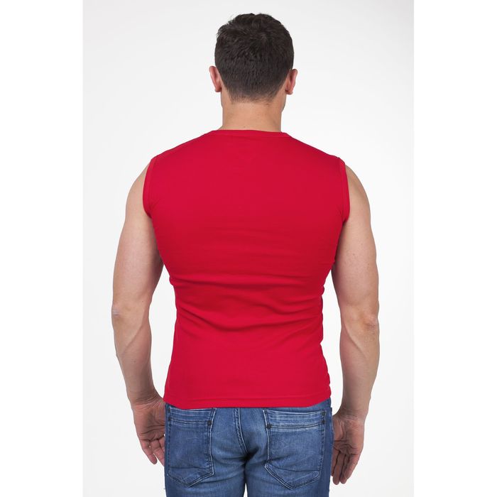 Майка мужская арт.0351, цвет красный, р-р L