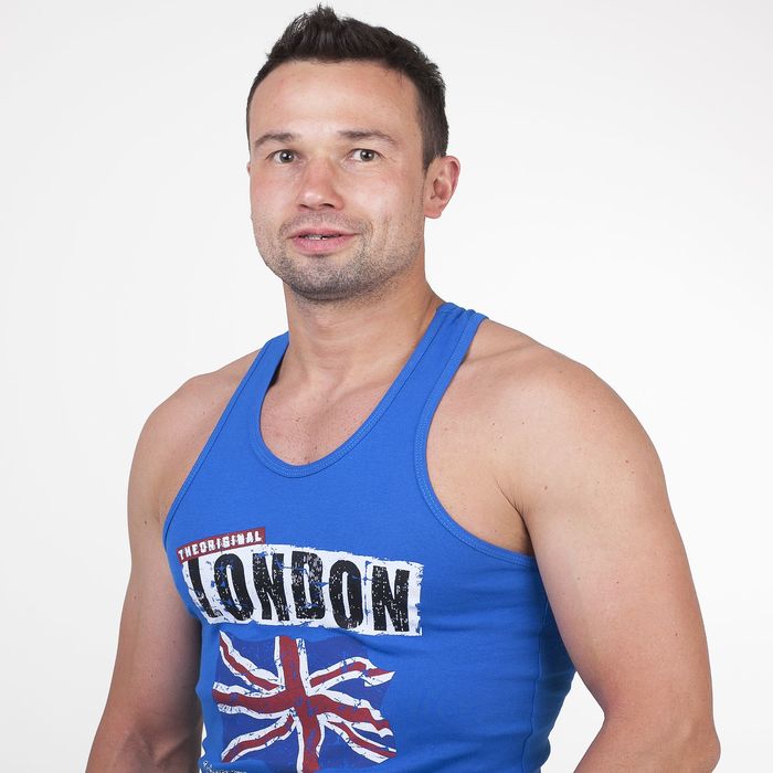 Майка мужская арт.613, цвет василёк, р-р M