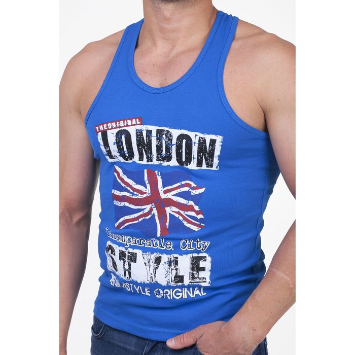 Майка мужская арт.613, цвет василёк, р-р M