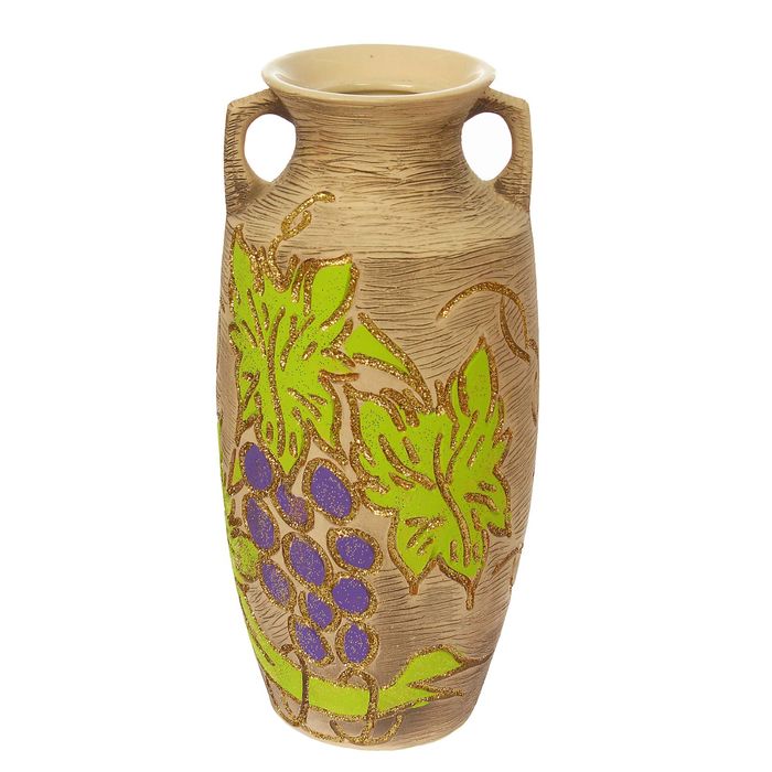 Ваза "Готика" большая, виноград шамот