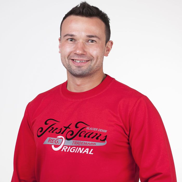 Джемпер мужской арт.0185, цвет красный, р-р M