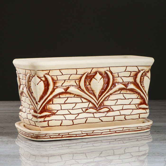 Кашпо "Лотос" шамот, 4 л