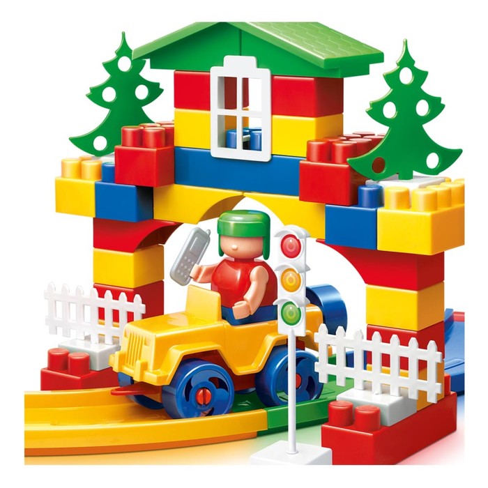 Конструктор "Автодорога", 50 деталей