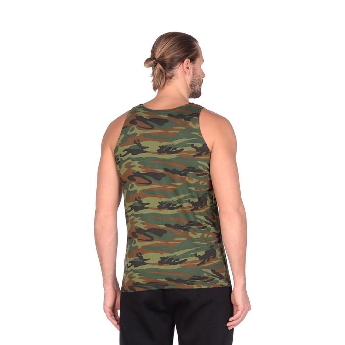 Майка мужская, размер 52, цвет зелёный камуфляж