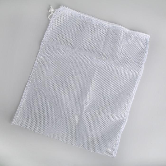цена Мешок для стирки белья, 38×50 см, цвет белый