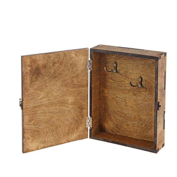 Ключница деревянная "Домашнего тепла и семейного уюта"