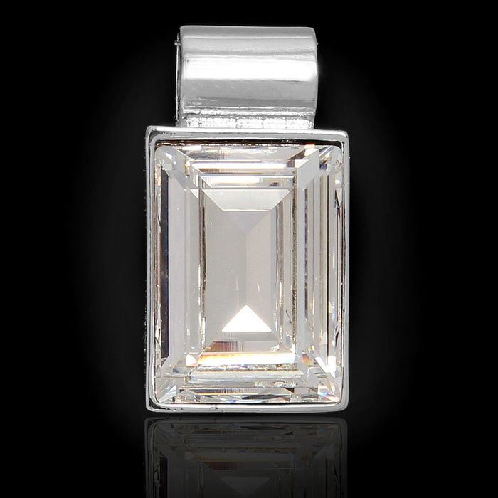 Подвеска "Пенита", цвет белый в серебре