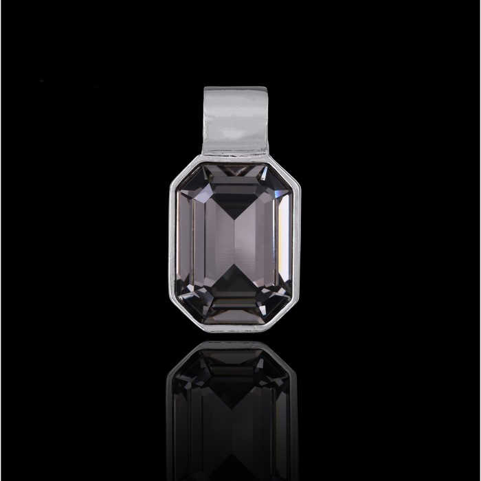 Подвеска "Кайлиса", цвет серый в серебре