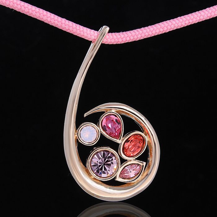 Кулон "Сорбе", цветной в золоте