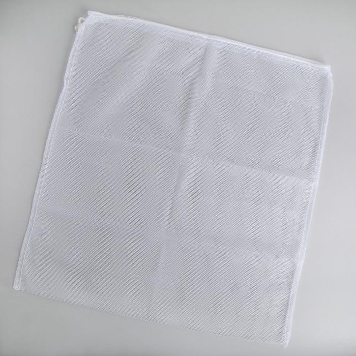 Мешок для стирки белья, 50×56 см, цвет белый