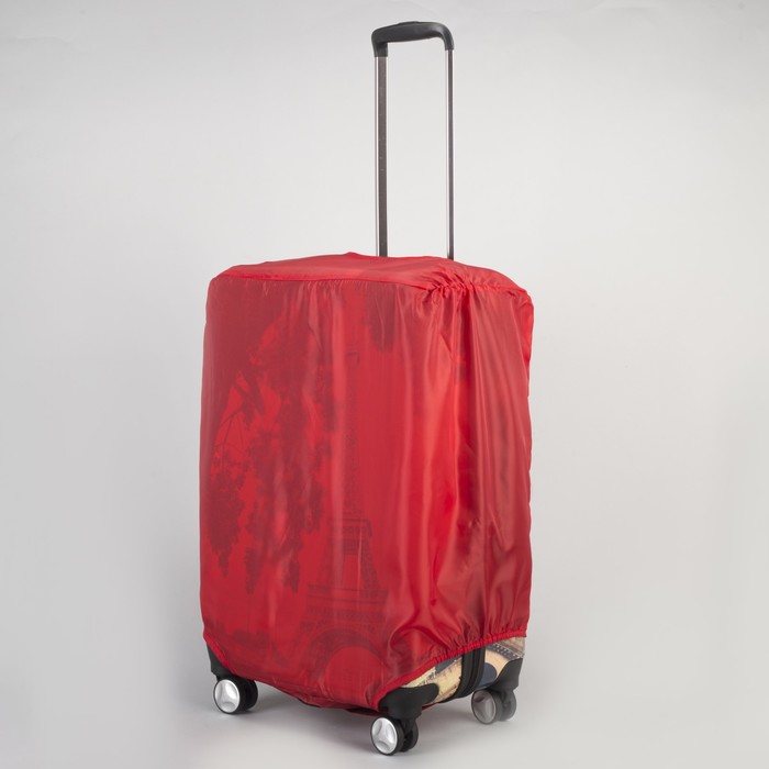 Чехол защитный для чемодана 46х34х22 см, малый, 20", цвет красный
