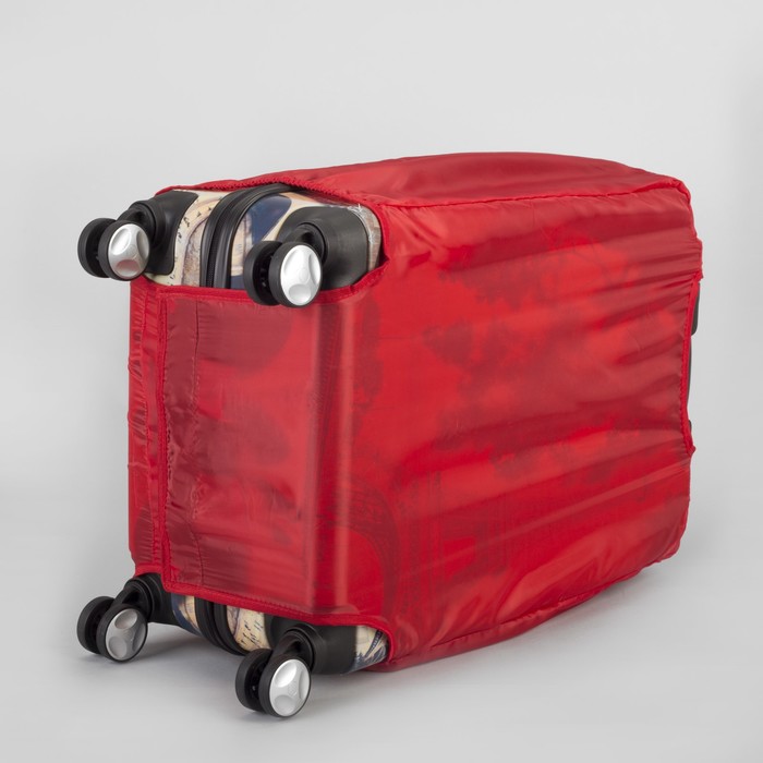 Чехол защитный для чемодана 46х34х22 см, малый, 20", цвет красный