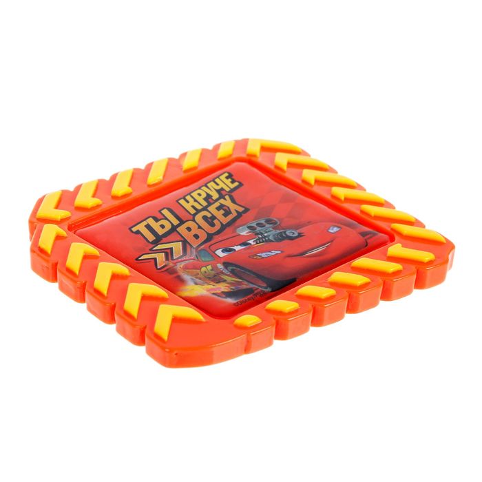 Открытка с магнитом-рамкой "С Днем Рождения. Ты круче всех", Тачки