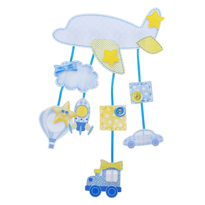 Набор для скрапбукинга метрика малыша"Самолет",28,2 х 11,1 см