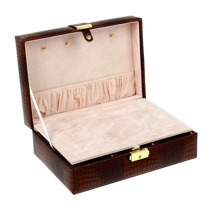 Шкатулка под бижутерию "Стиль" кофейная