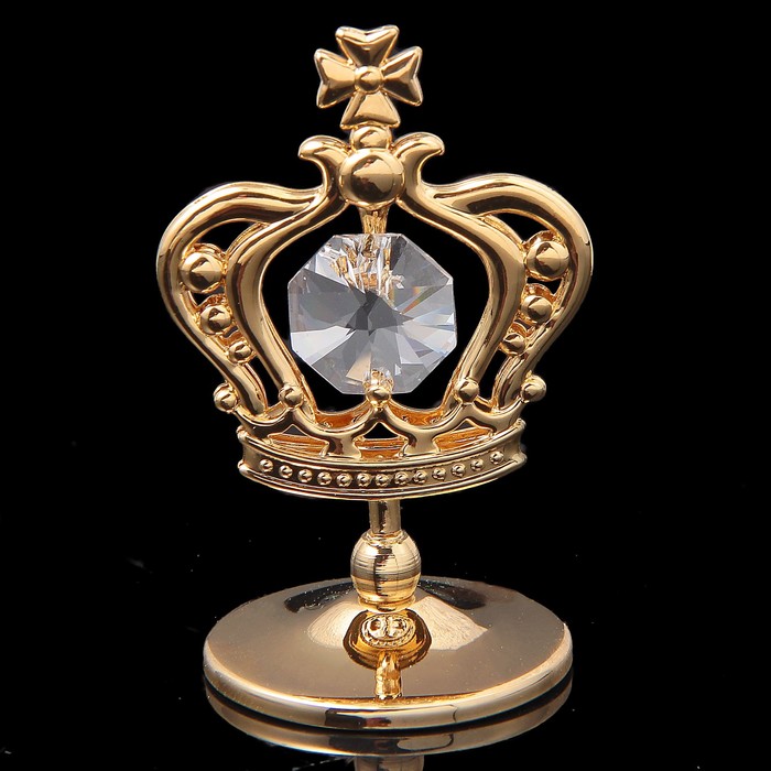 Сувенир «Корона», 3×3,5×5,5 см, с кристаллами