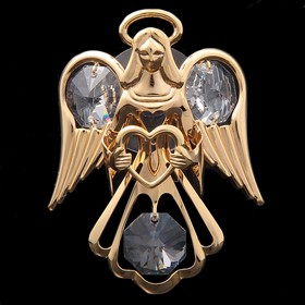 Сувенир «Ангел», на присоске, с кристаллами Ош