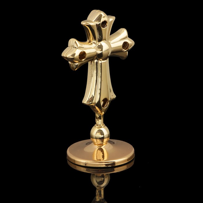 Сувенир «Крест», с хрусталиками Сваровски, 4,5 см