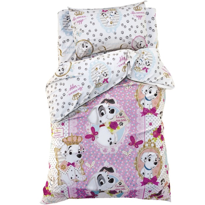 Постельное бельё 1,5 сп "Маленькое чудо" , размер 143х215 см, 150х214 см, 50х70 см -1 шт., 100% хлопок, бязь 125 г/м2