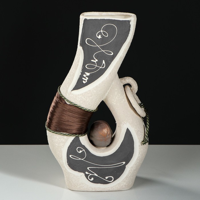 Ваза "Бублик" шамот, микс