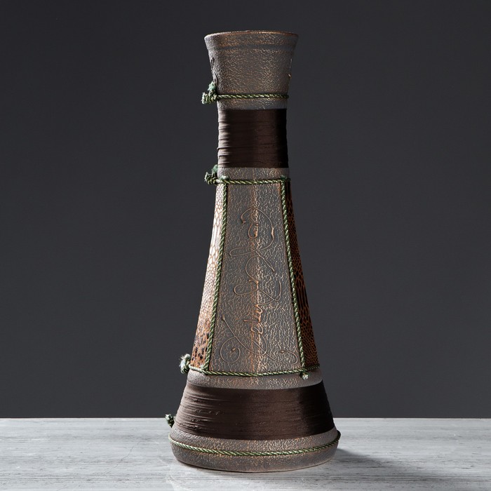 Ваза напольная "Юрик" кожа