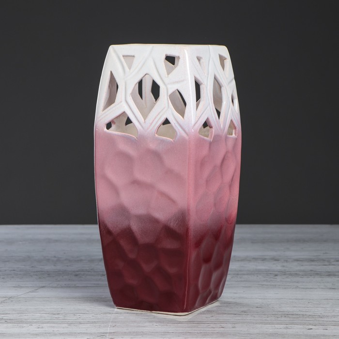 Ваза "Петрес" резка, перелив, микс