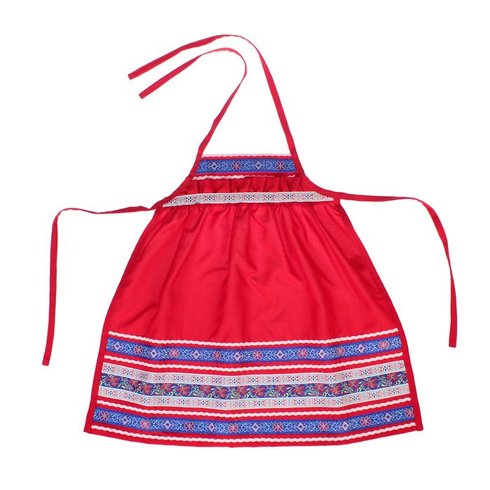 Фартук "Матрёшка", детский, цвет красный