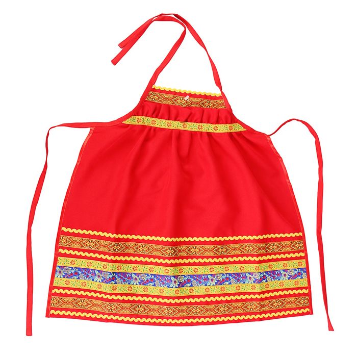 Фартук "Матрёшка", детский, цвет красный