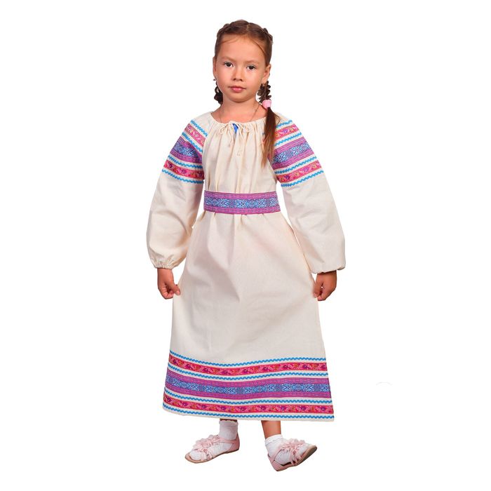 Платье "Василиса", рост 110-116 см, цвета МИКС