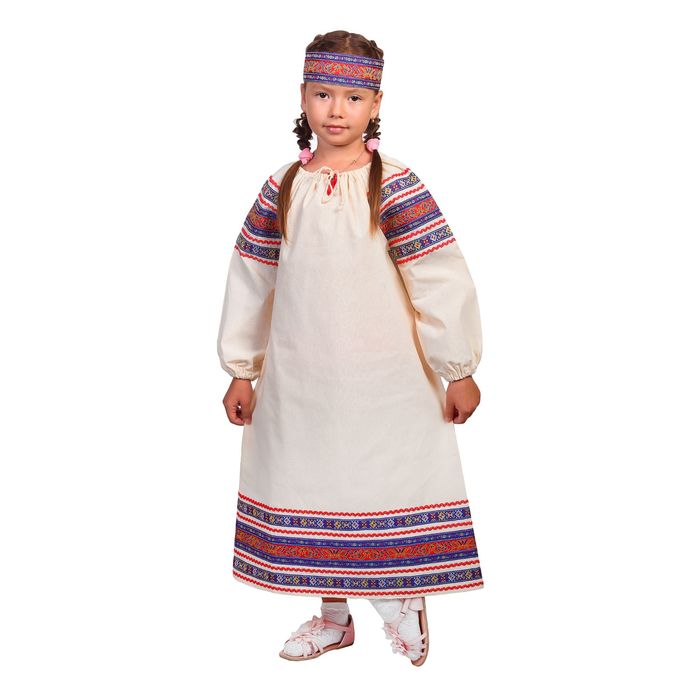 Платье "Василиса", рост 110-116 см, цвета МИКС