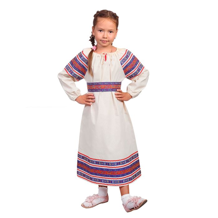 Платье "Василиса", рост 110-116 см, цвета МИКС