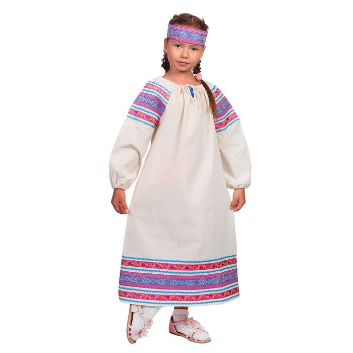 Платье "Василиса", рост 110-116 см, цвета МИКС